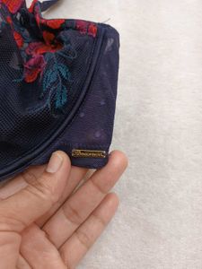 Floral Print Underwire Bra 36F