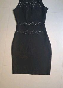 Chic Black Cut-Out Mini Dress