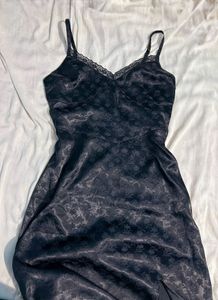 Hollister Black Lace Slip Dress
