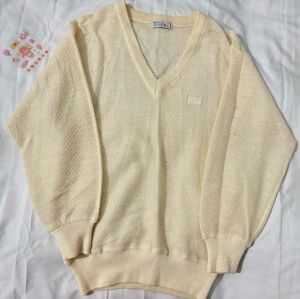 Vintage V-Neck Knit Sweater