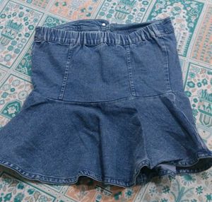 Denim off shoulder Stylish Top