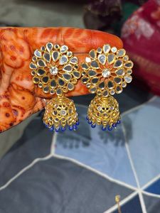 Colorful Jhumka Earrings - Statement Jewelry