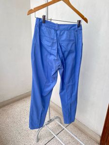 Blue Straight Leg Pants