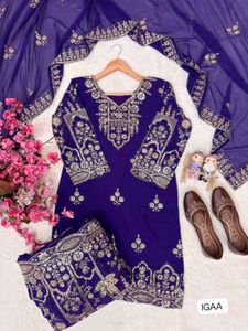 all size available Elegant Black Kurta Set with Du