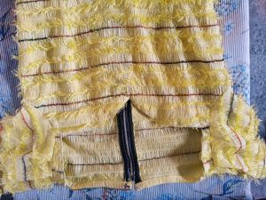 Yellow Textured dress