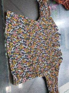 Floral Print Crop Top