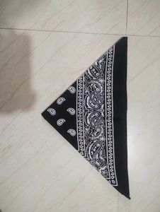 Classic Black Paisley Bandana Scarf