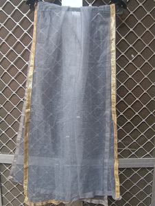 Grey Kurti With Plazo And Dupatta Flaw Less