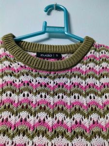 Striped Knit Crop Top