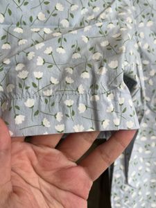 Cute Light Blue Floral Jumpsuit