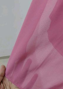 Pink chiffon dupatta