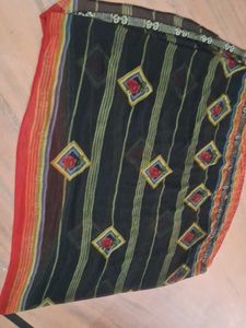 Elegant Floral Print Saree