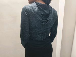 Gray Long Sleeve Hoodie