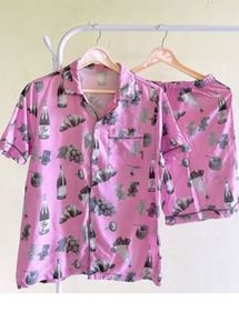 Pink Novelty Pajama Set