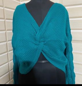 Front Knot Sweater