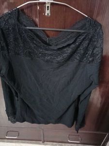 Elegant Black Lace Top