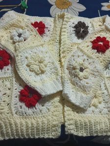 Floral Crochet Cardigan