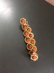 Unique Rudraksha Gold Bracelet