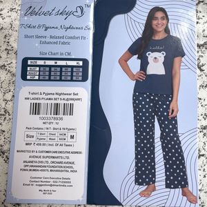 Cute Hello Bear Pajama Set