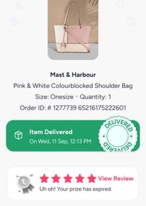 Chic Color Block Tote Handbag