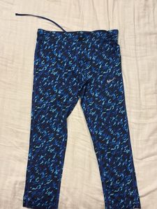 Nike Blue Camo Athletic Capris