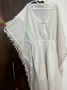 White kimono/ kaftan beach dress