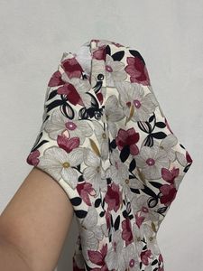 Floral Print Short Sleeve Dress