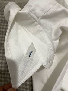 Luxury White Long-Sleeved Shirt