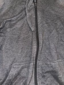 Cozy Grey Zip-Up Hoodie