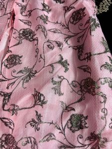 Elegant Pink Floral Print Kurta