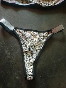 Sparkling Cheetah Print Bikini Set