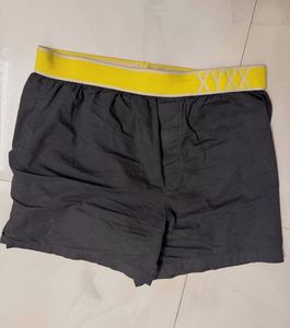 XYXX Men's charcoal Boxers with Yellow Waistband