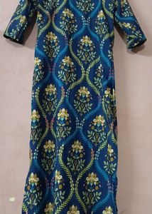 Elegant Floral Print Kurta