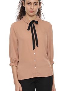 Van Heusen Dusty Rose Button Down Blouse