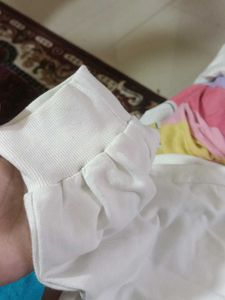 White Quilted Pocket Joggers