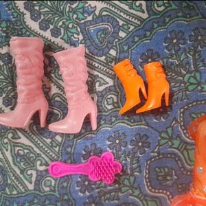 3 Barbie Dolls Combo With Doll Accessories Dress