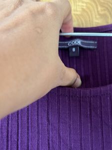 Purple Tiered Midi Dress