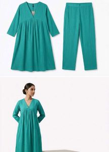 Emerald Green Textured Kurta