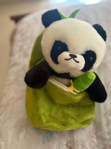 bunny with avocado pouch