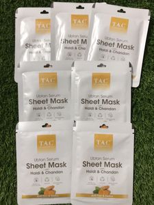 T.A.C Ubtan Serum Sheet Mask Each Price Is 69