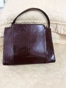 Chic Croc Embossed Handbag