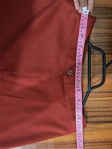 Rust Wide Leg high waist Trousers