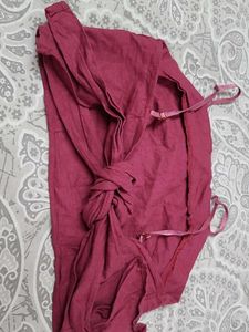 Maroon Cotton Blouse