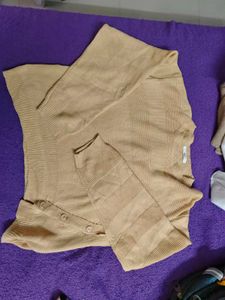 Cute Beige Knit Sweater