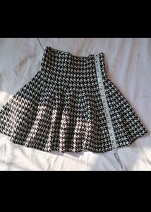 Houndstooth Skirt &amp; Cardigan Set