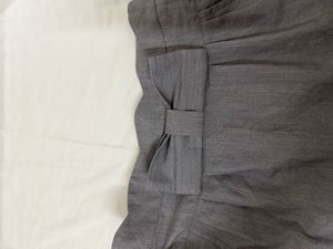 Chic Grey Bow Detail Skirt