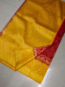 Banarasi Saree With Blouse ❤️💛
