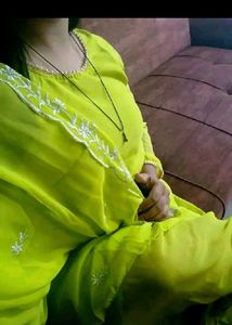 Stunning Neon Yellow Gown