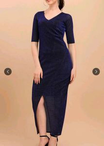 Sparkly Blue Maxi Dress  ( for prom)
