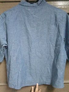Cute Embroidered Blue Top